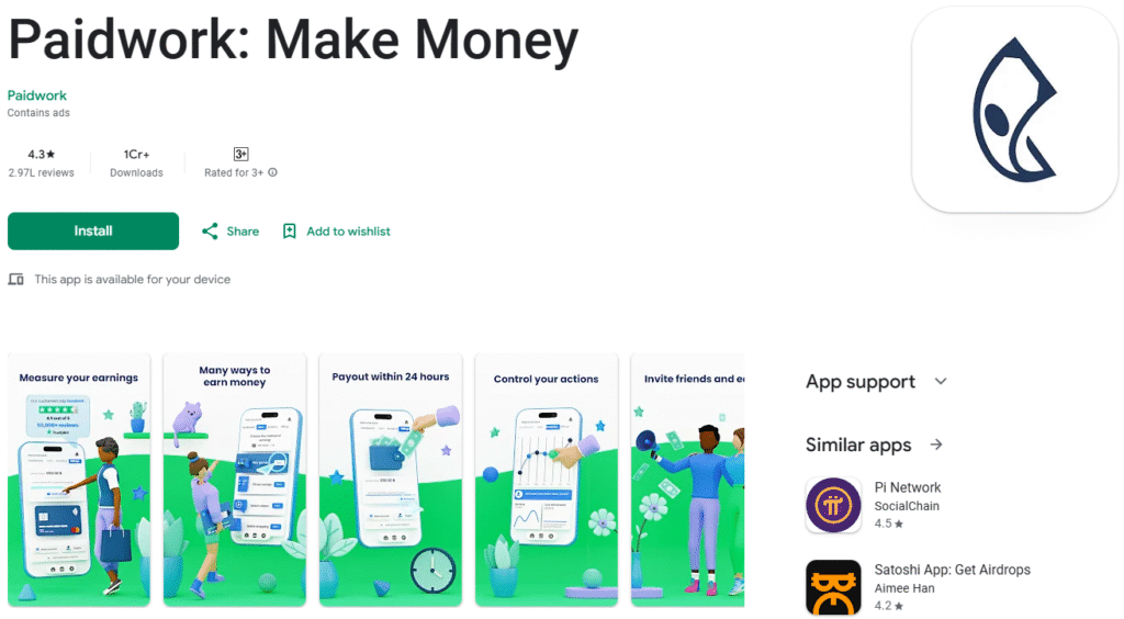 Paid Work App