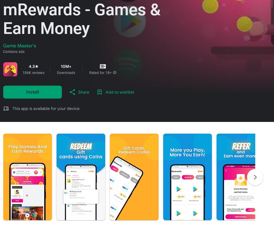 m reward app