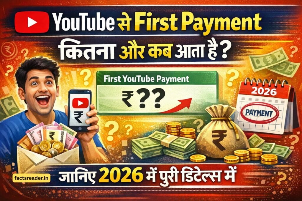 YouTube से First Payment कितना और कब आता है